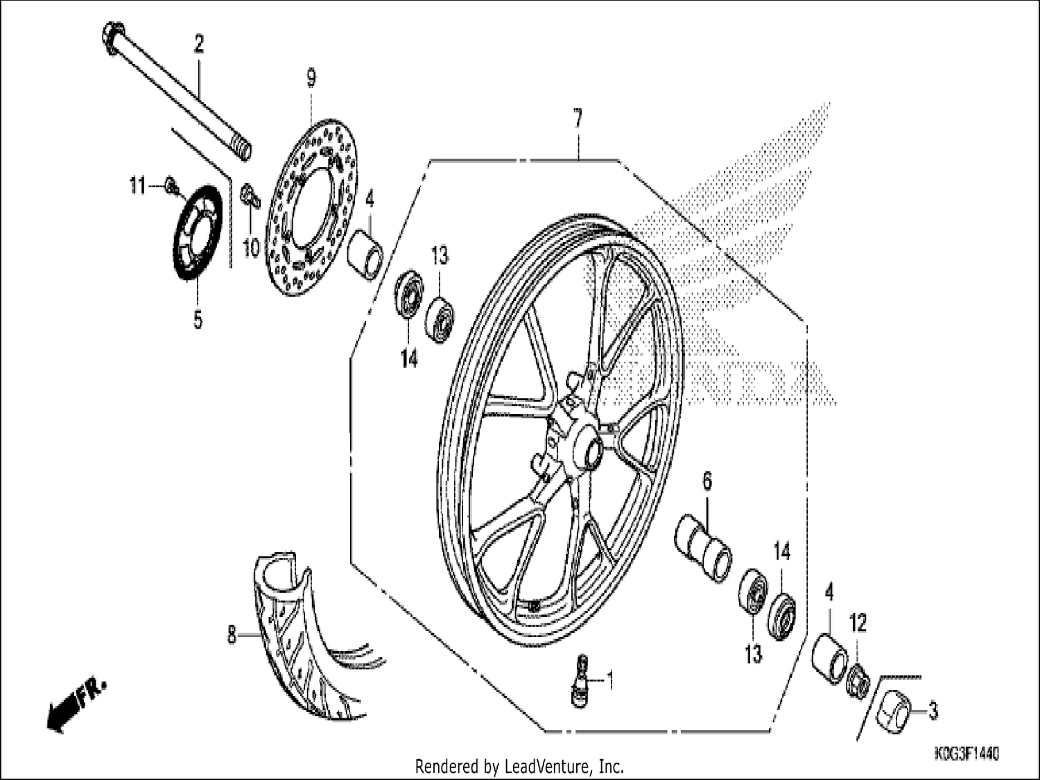  40 FRONT WHEEL