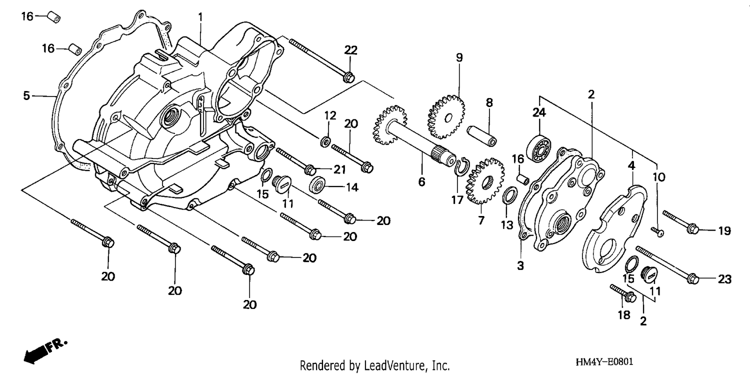 LEFT CRANKCASE COVER (2)