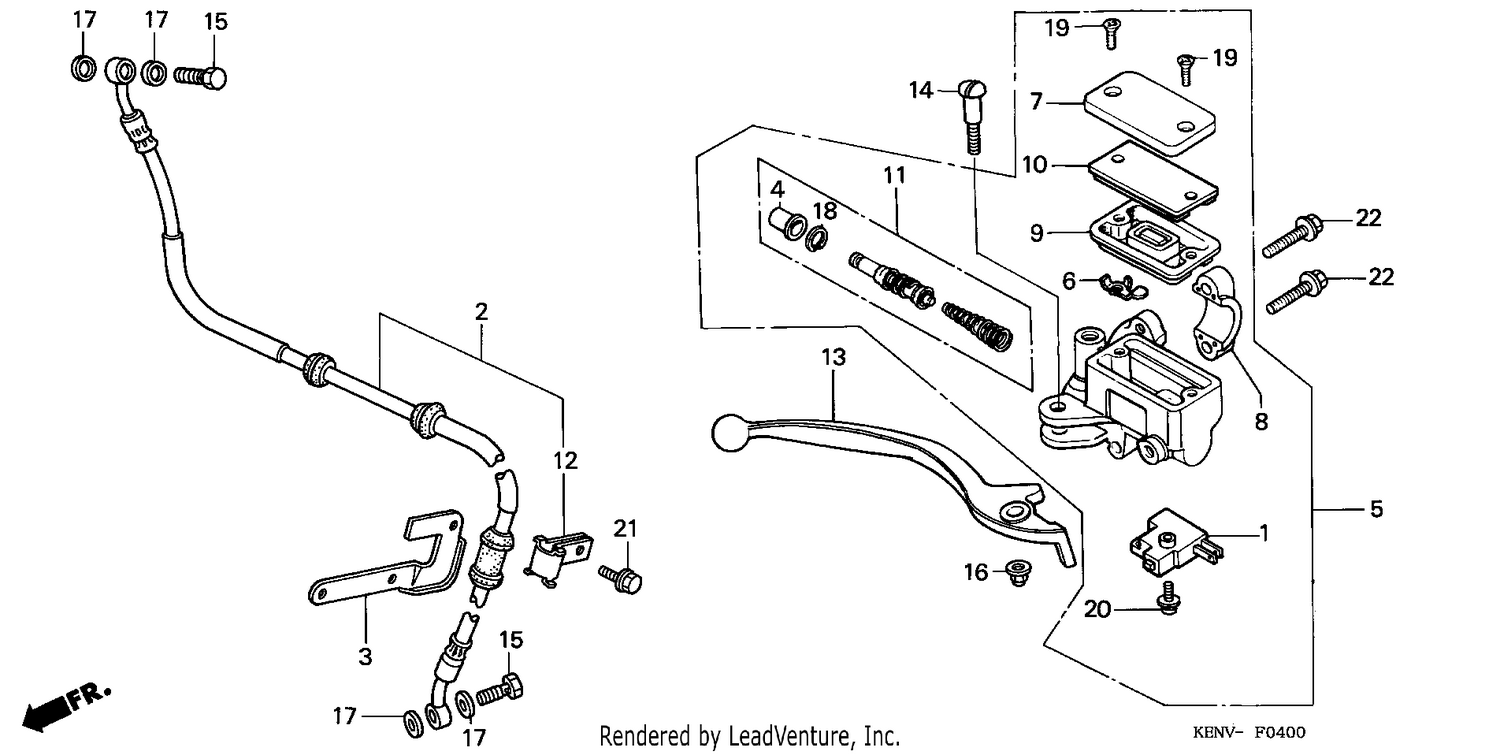 FR. BRAKE MASTER CYLINDER