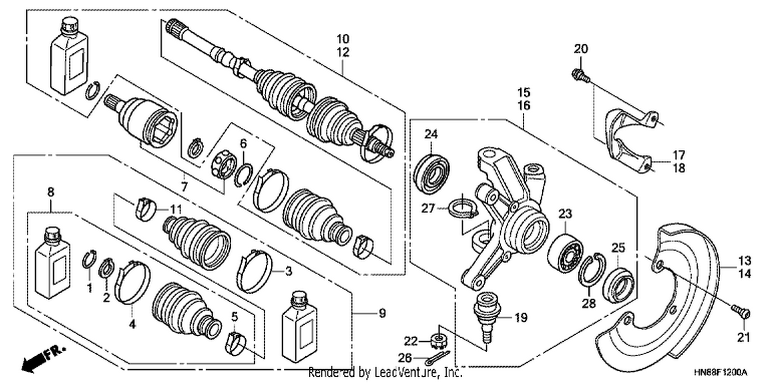  FRONT KNUCKLE