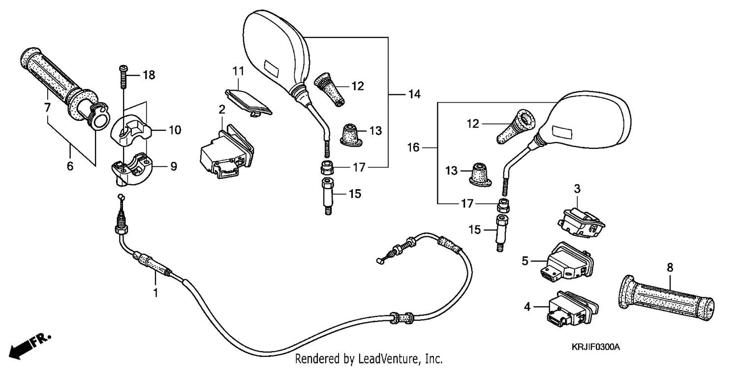 SWITCH/CABLE/MIRROR (FES1253-5)(FES1503-5)