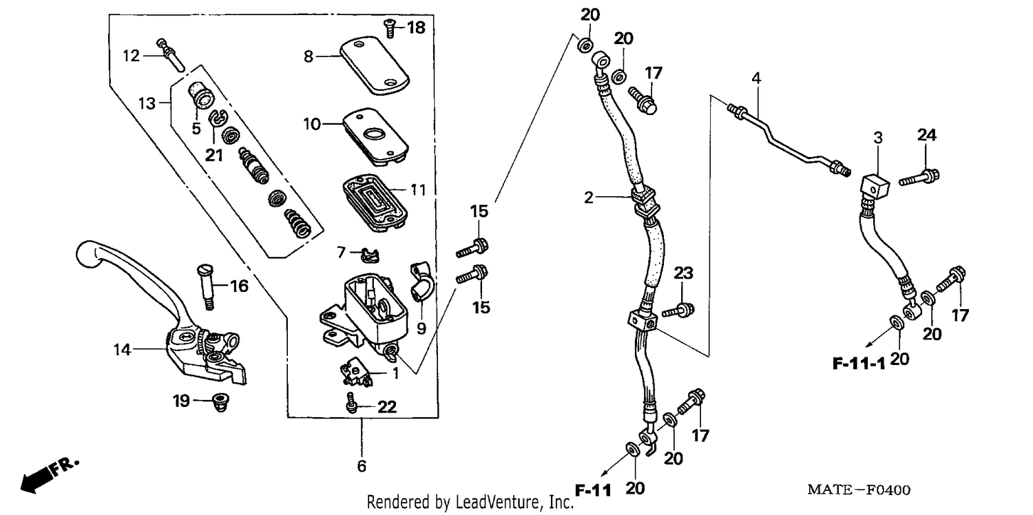 FR. BRAKE MASTER CYLINDER