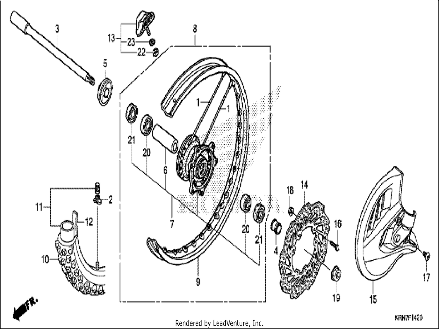  20 FRONT WHEEL
