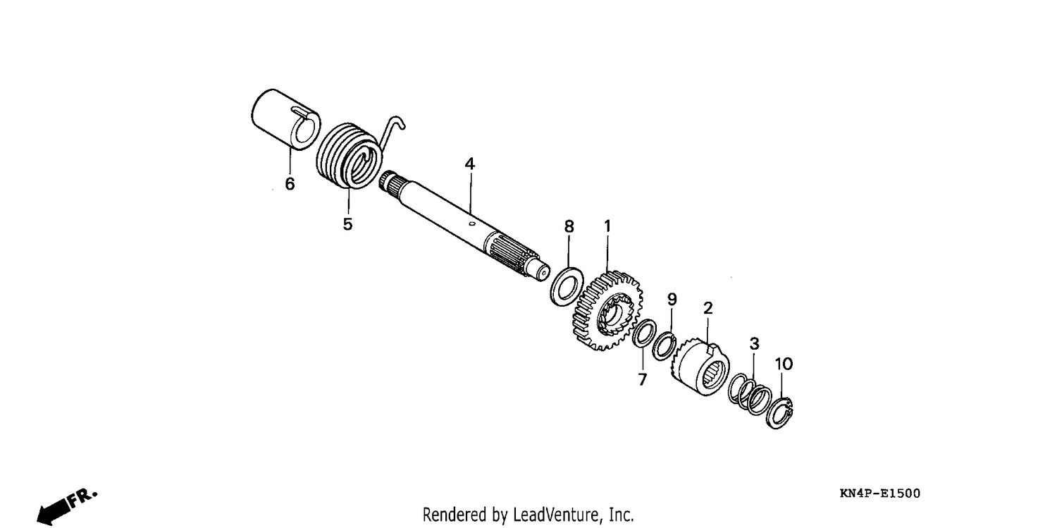 KICK STARTER SPINDLE
