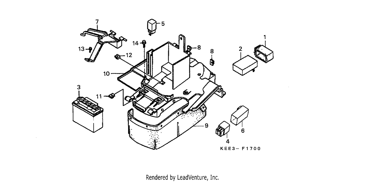BATTERY/REAR FENDER