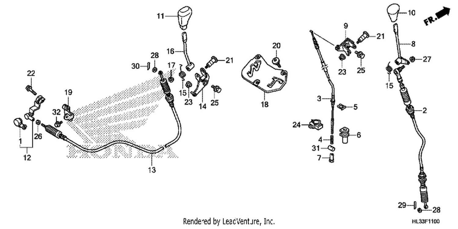  SHIFT LEVER/SELECT LEVER