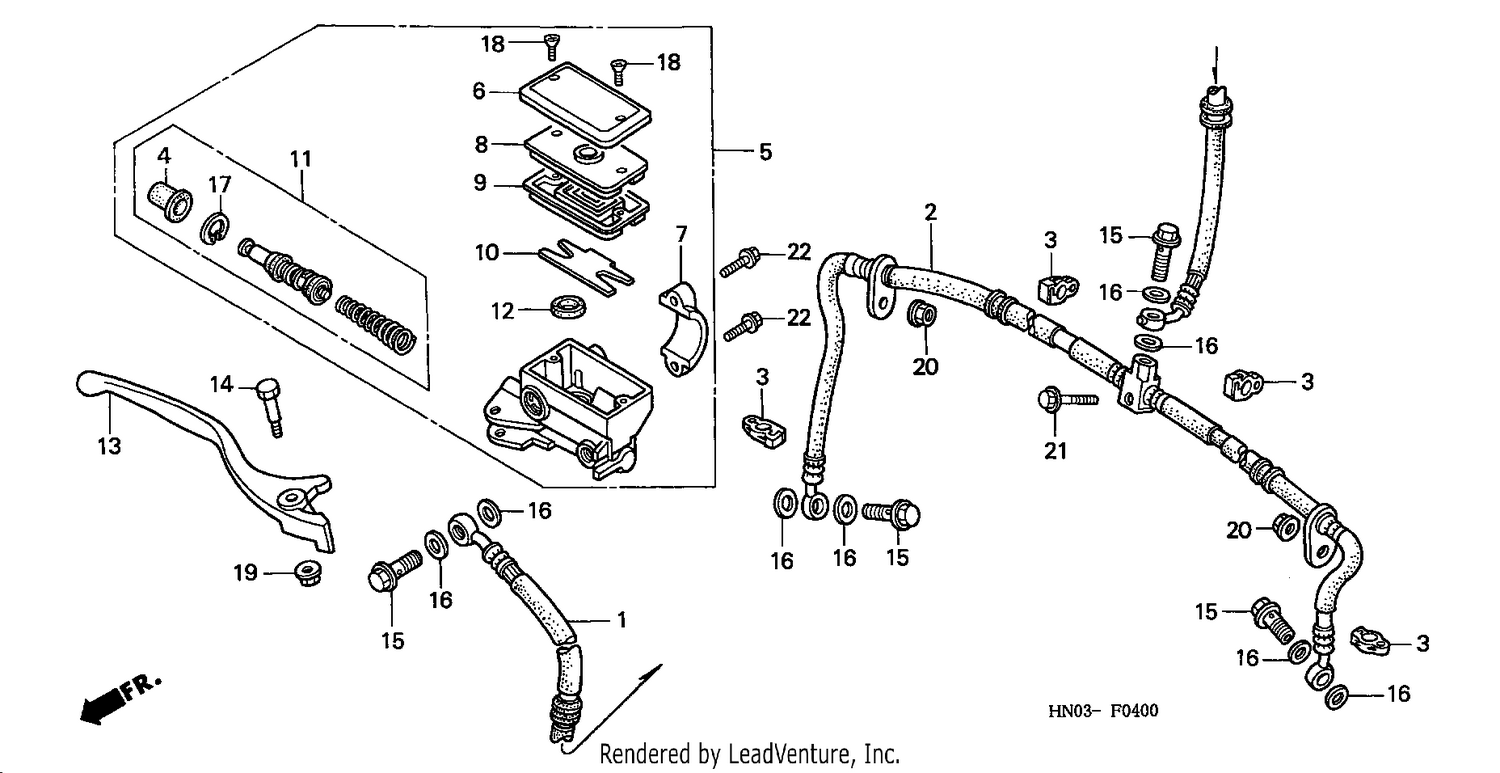 FR. BRAKE MASTER CYLINDER