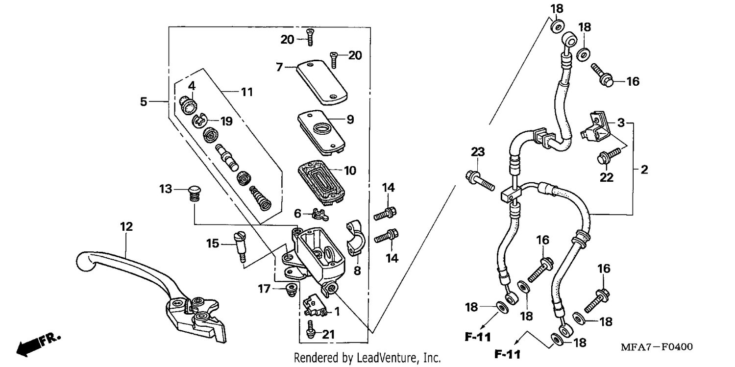 FR. BRAKE MASTER CYLINDER (CBF1000)