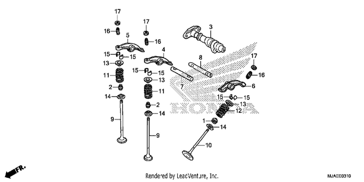  10 CAMSHAFT/ VALVE (REAR)