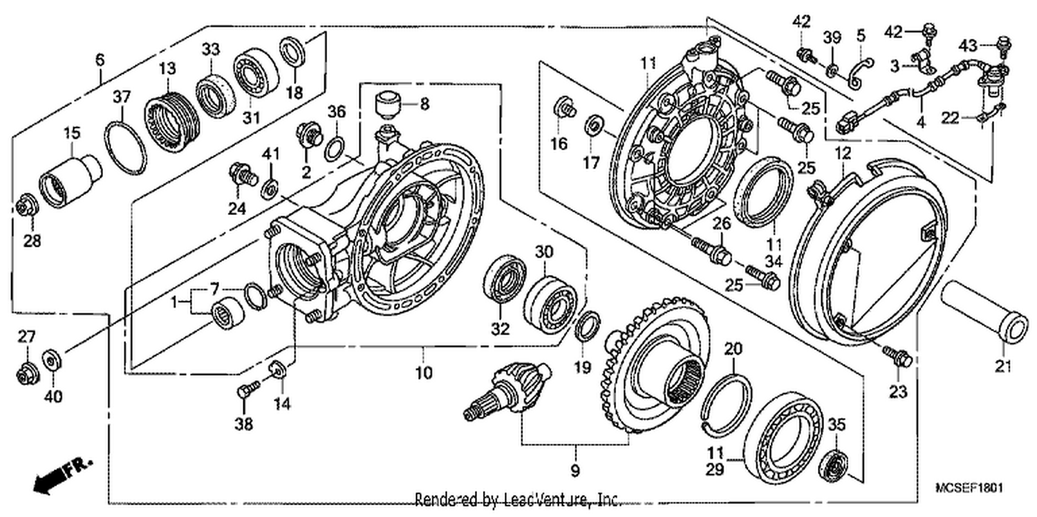  1 FINAL DRIVEN GEAR (ST1300A)