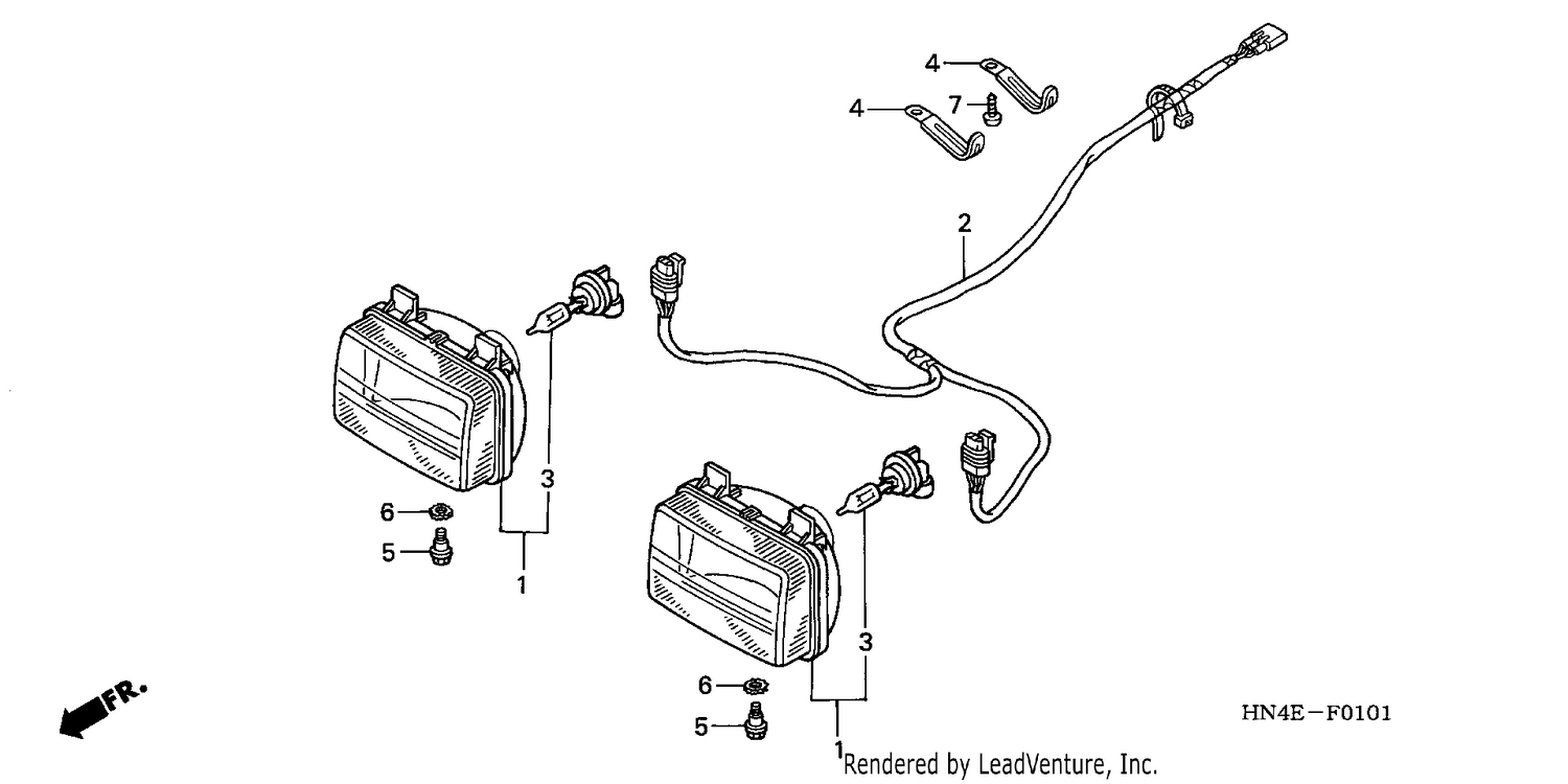 HEADLIGHT (TRX350FM/FE)