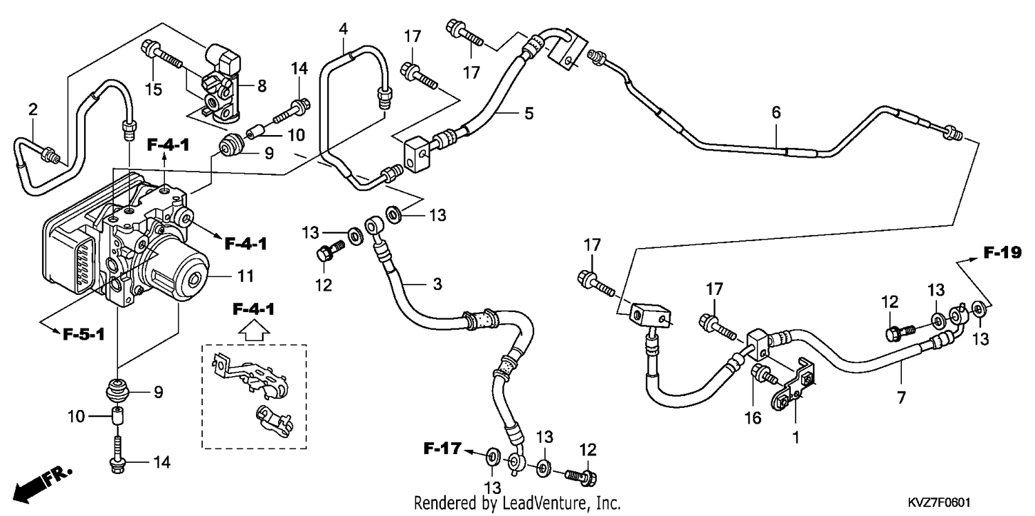 REAR BRAKE PIPE (NSS250A)