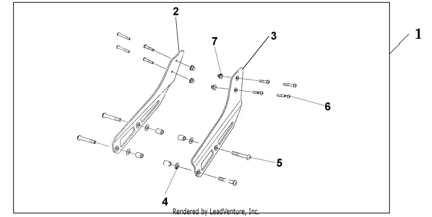 DLX BR/RR CARR STAY