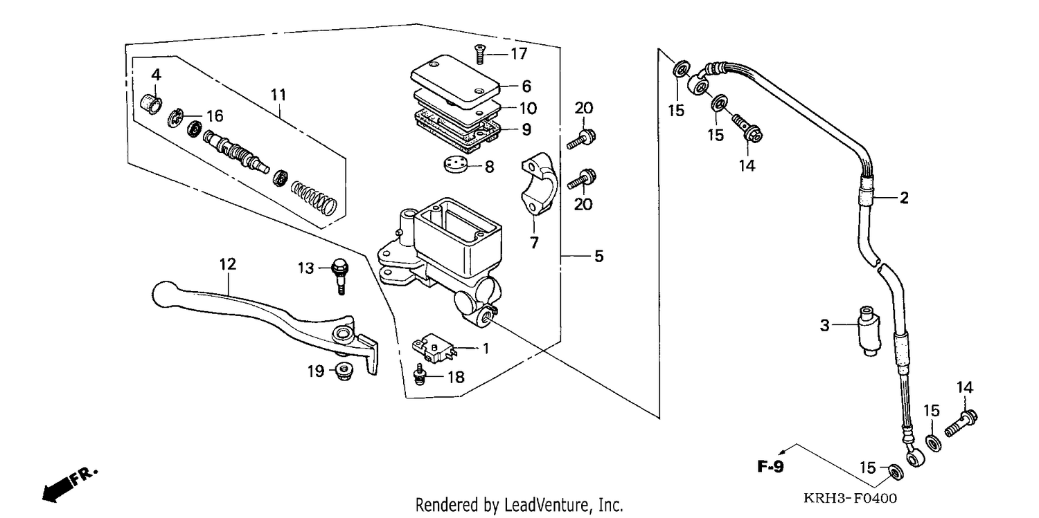 FR. BRAKE MASTER CYLINDER