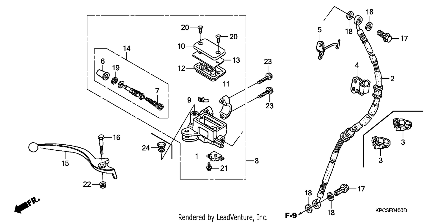 FR. BRAKE MASTER CYLINDER