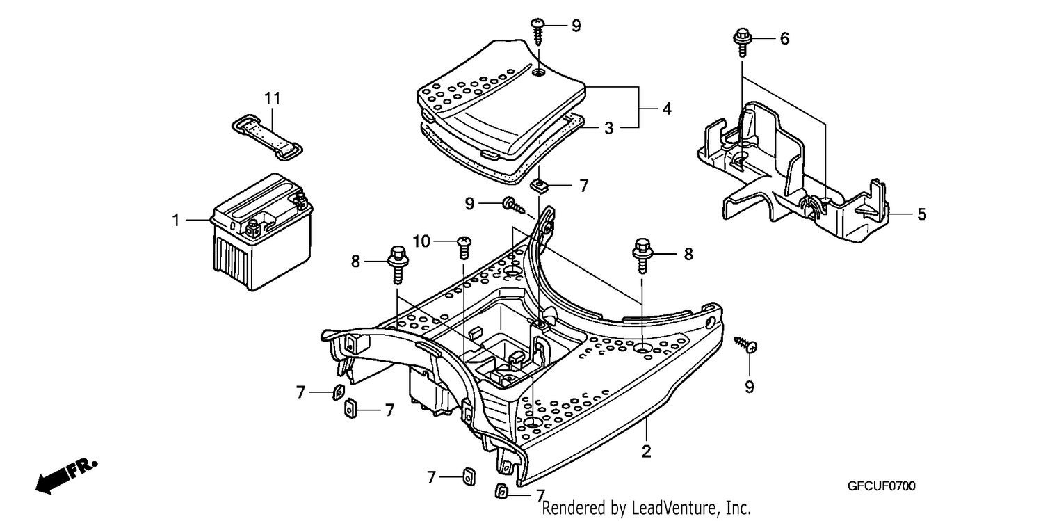 FLOOR STEP/BATTERY
