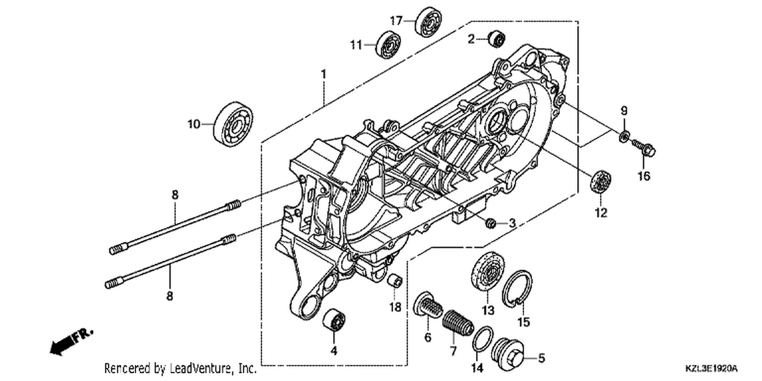  20 LEFT CRANKCASE