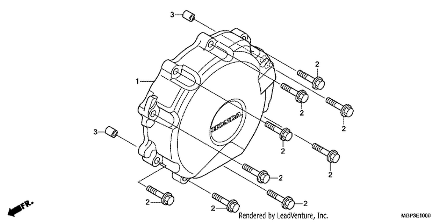 A.C. GENERATOR COVER (CBR1000RRC/D/E EXCEPT MA/S)