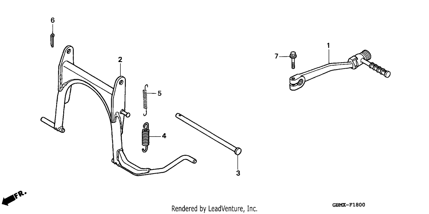 STAND/KICK STARTER ARM