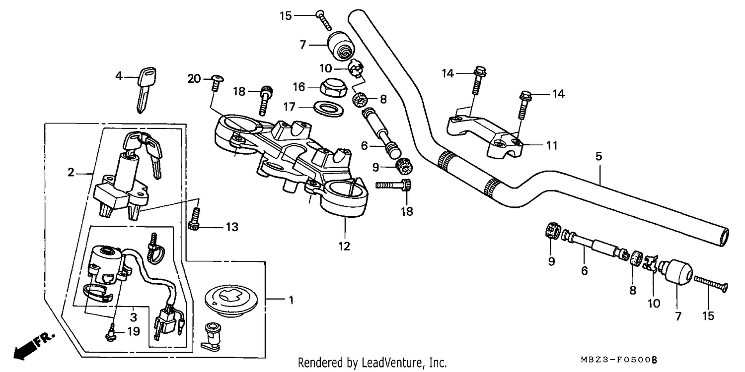 HANDLE PIPE/TOP BRIDGE