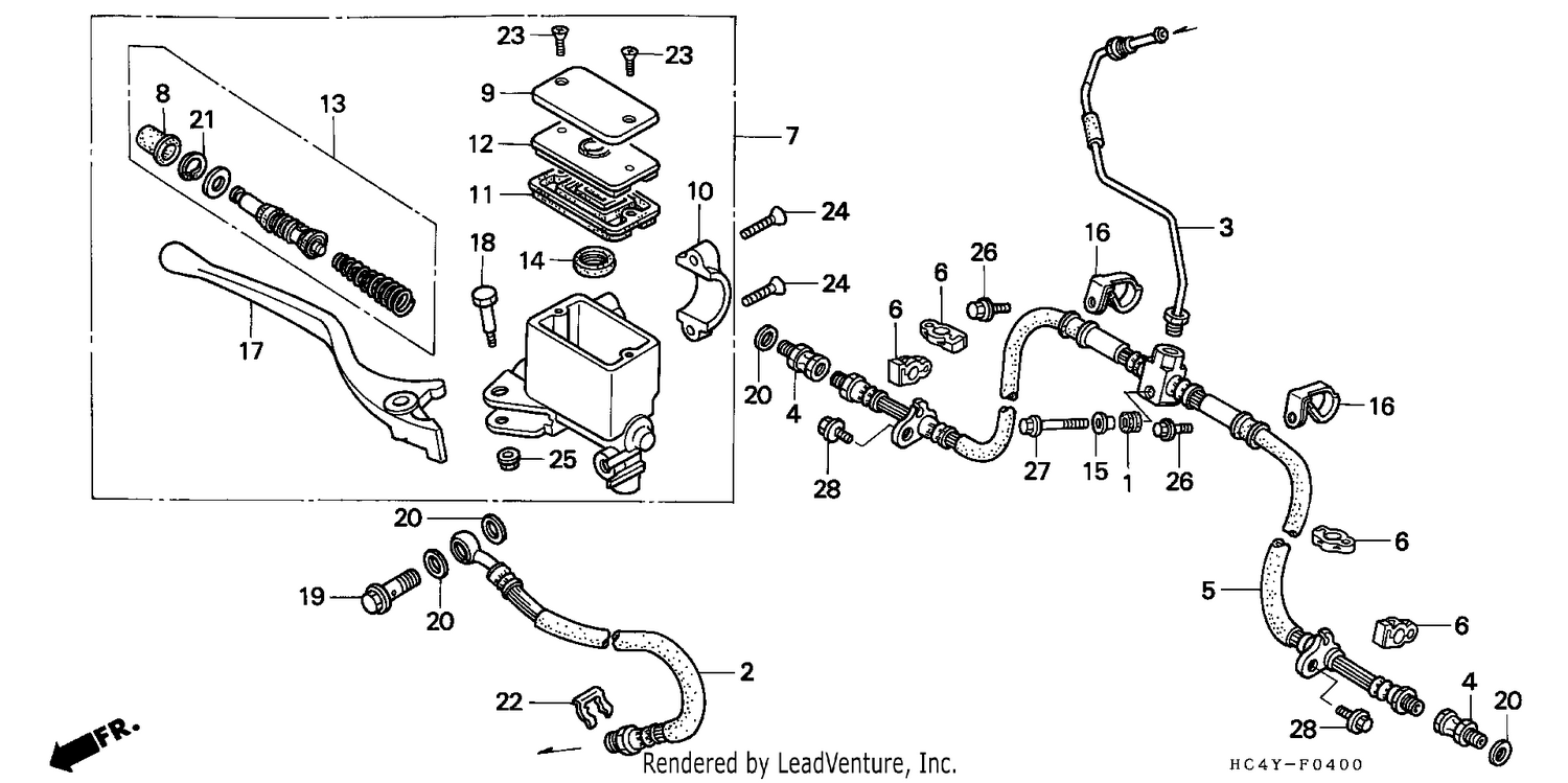 FR. BRAKE MASTER CYLINDER