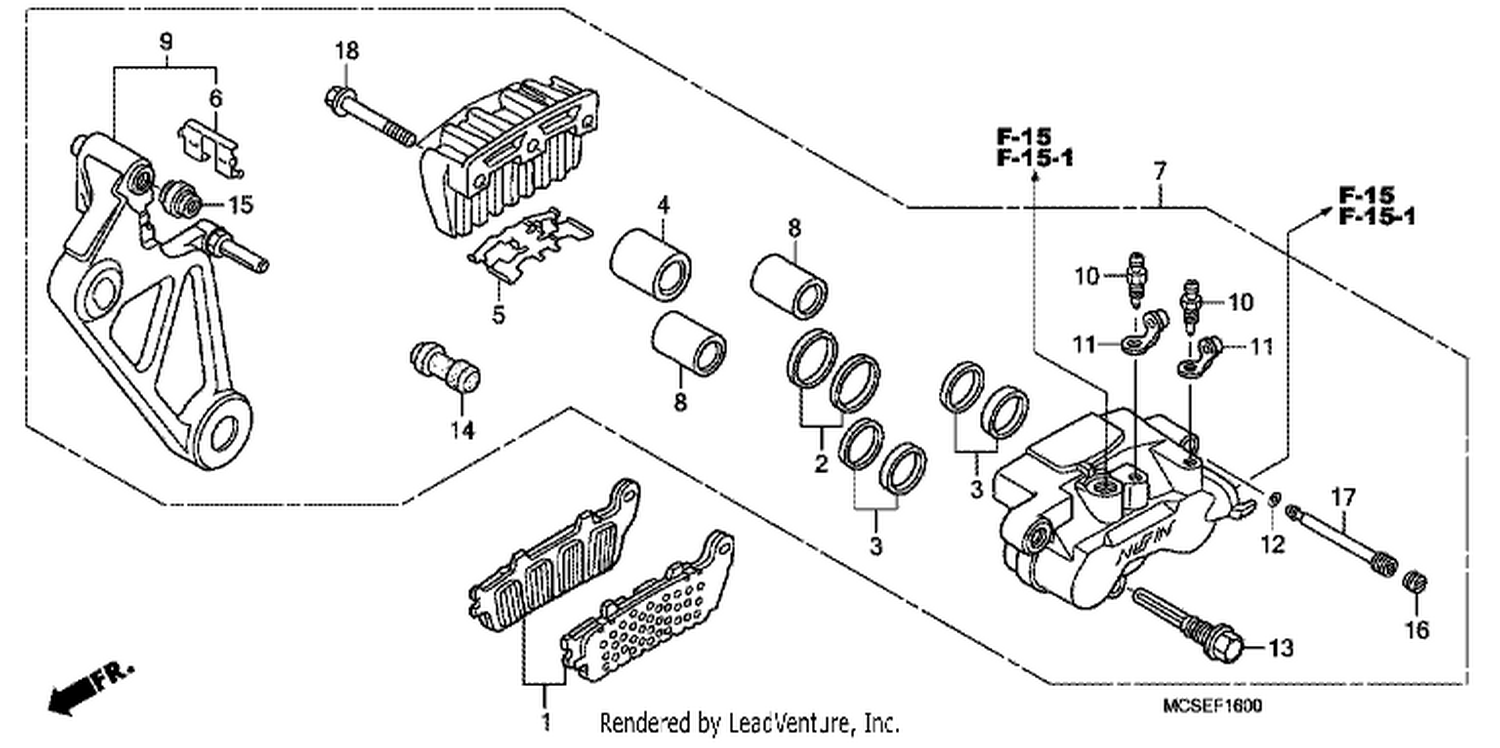  REAR BRAKE CALIPER