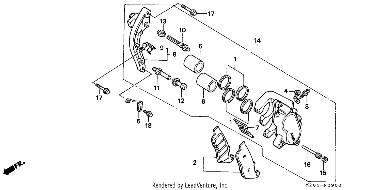 FRONT BRAKE CALIPER
