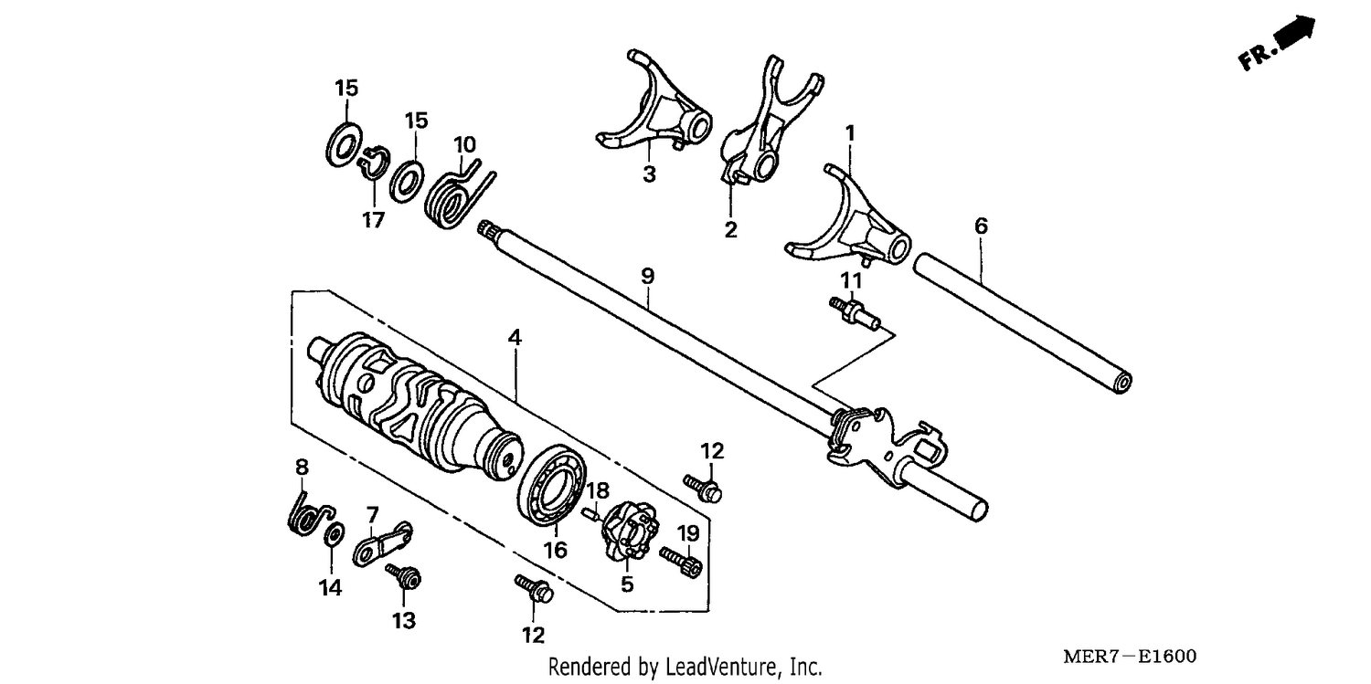 GEARSHIFT DRUM (CBF600S6/SA6/N6/NA6)