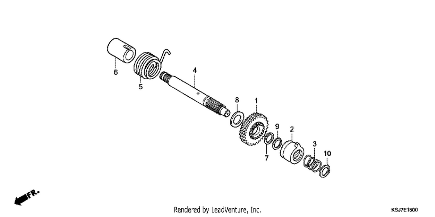  KICK STARTER SPINDLE