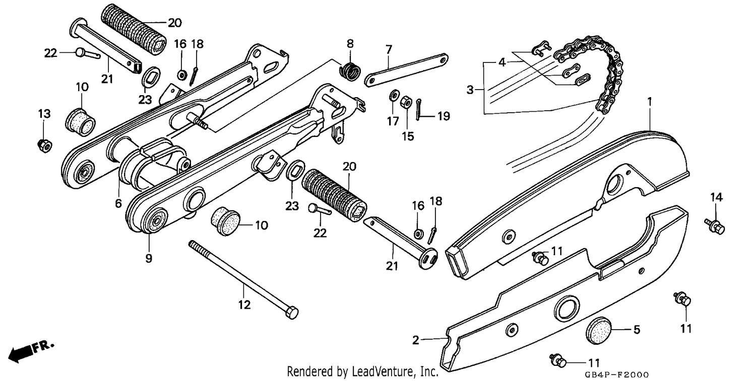SWINGARM/CHAIN CASE
