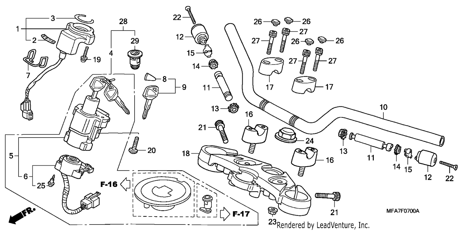 HANDLE PIPE/TOP BRIDGE