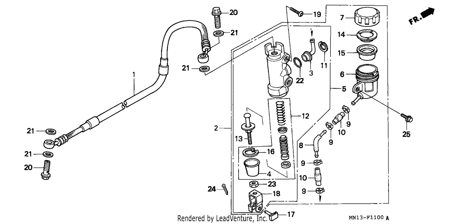 REAR BRAKE MASTER CYLINDER