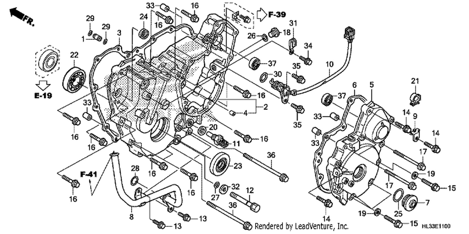  REAR CRANKCASE COVER