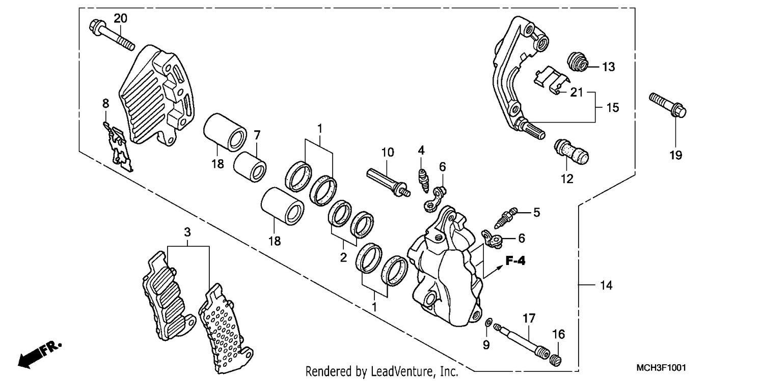 L. FRONT BRAKE CALIPER