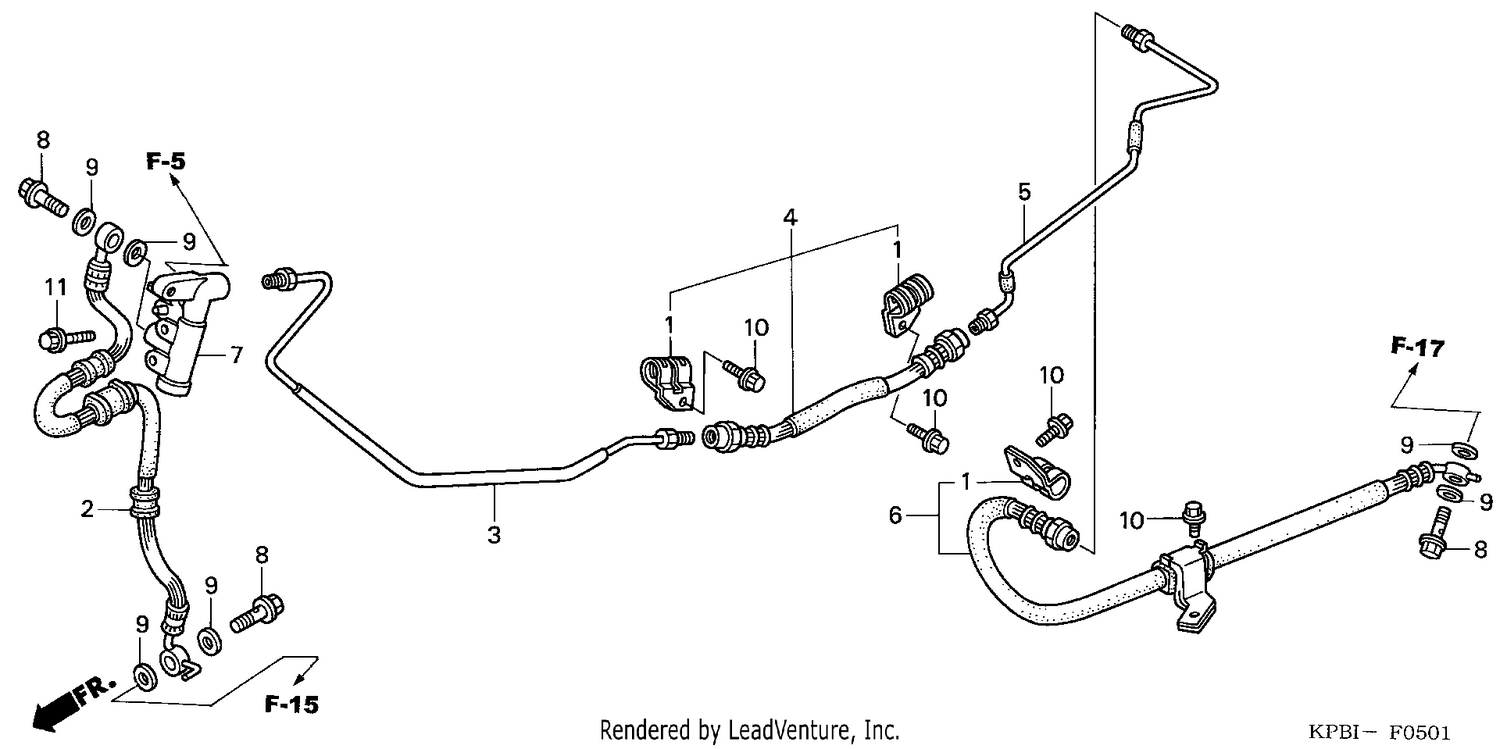 REAR BRAKE PIPE