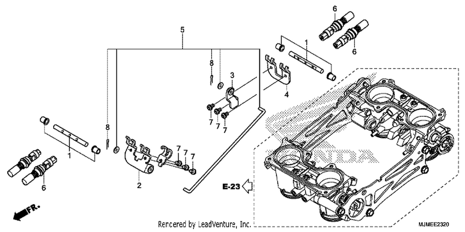  20 THROTTLE BODY (COMPONENT PARTS)