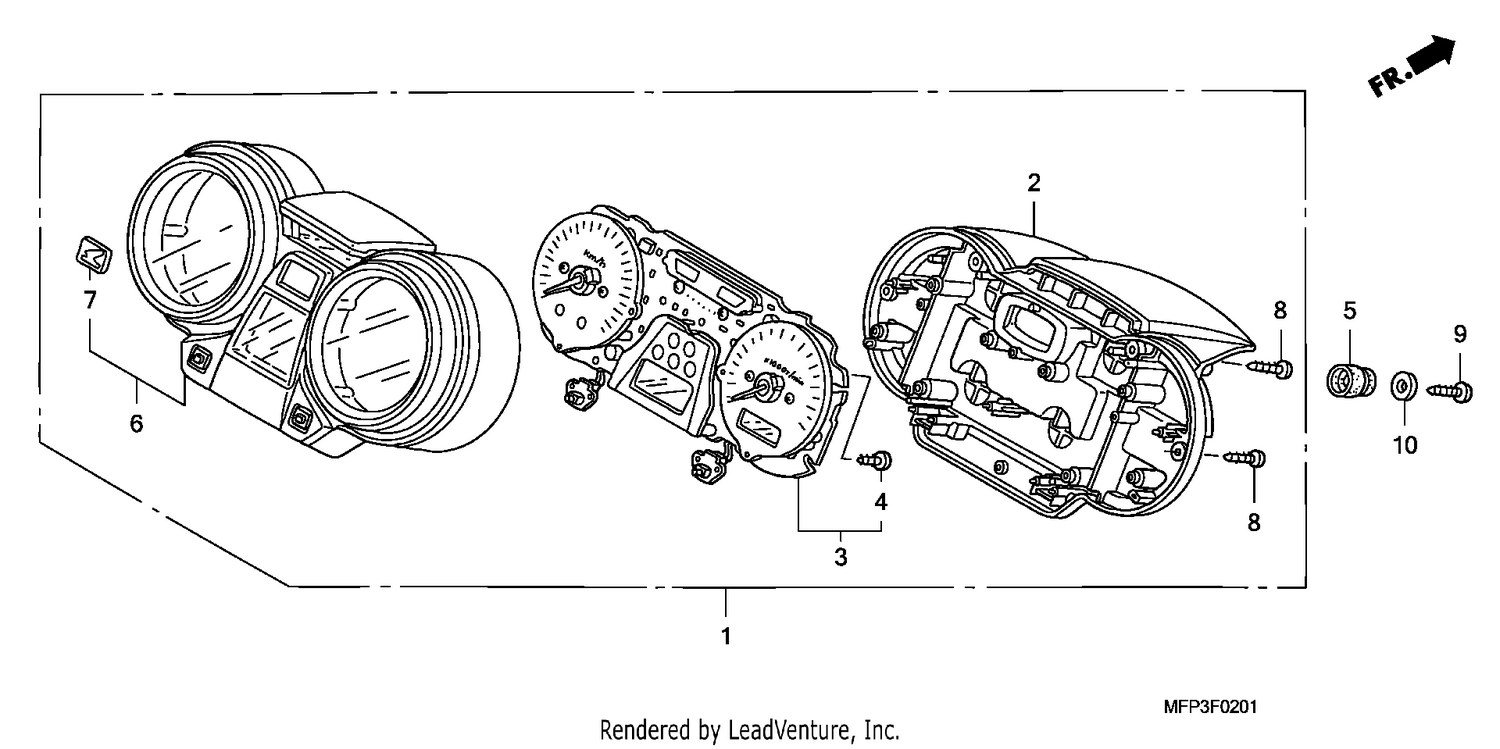 METER (CB1300S/CB1300SA)