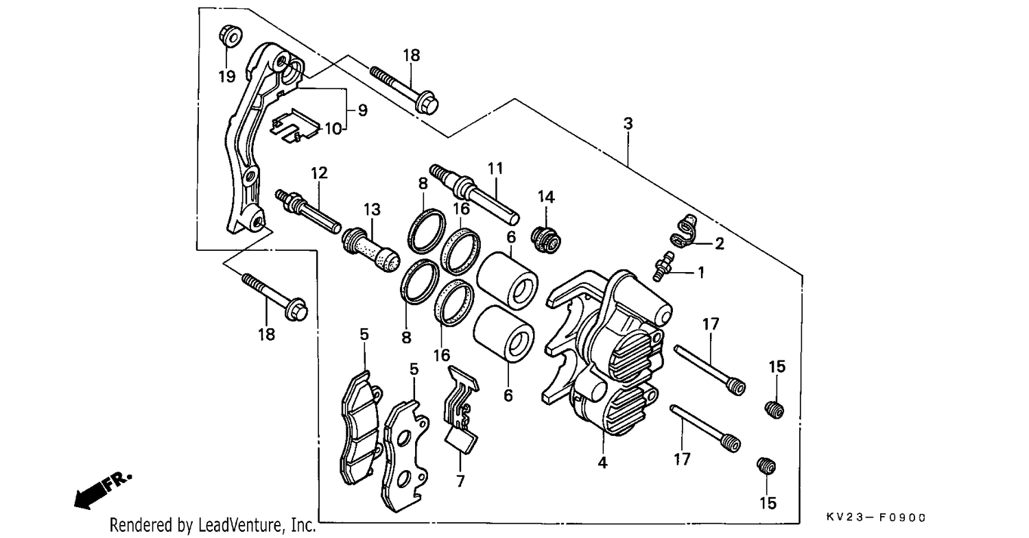 FRONT BRAKE CALIPER