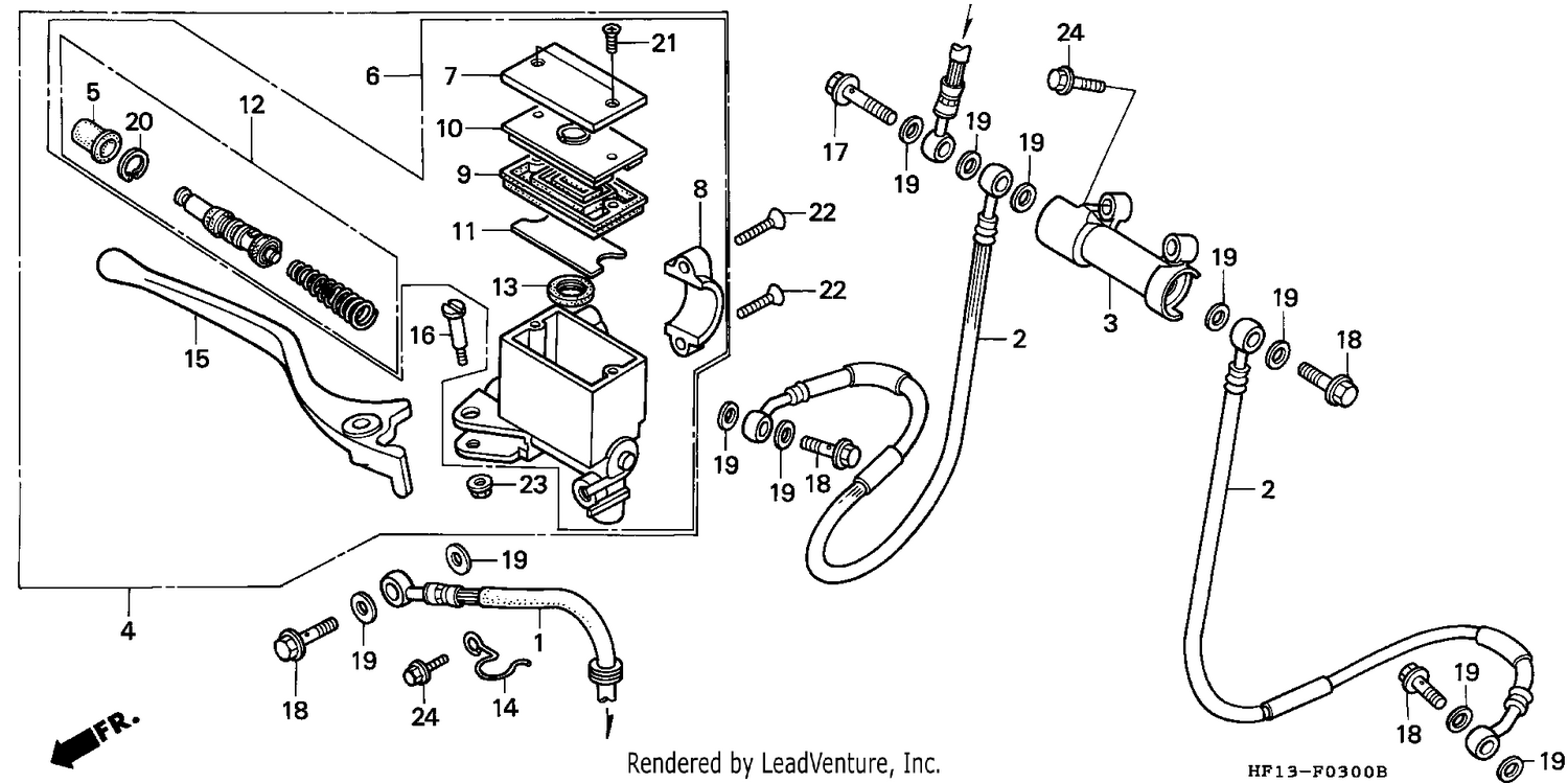 FR. BRAKE MASTER CYLINDER