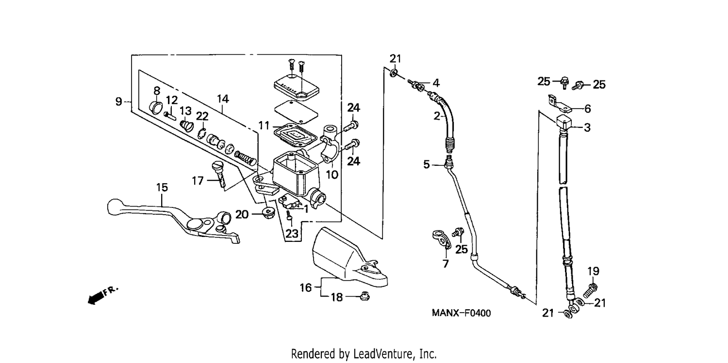 FR. BRAKE MASTER CYLINDER