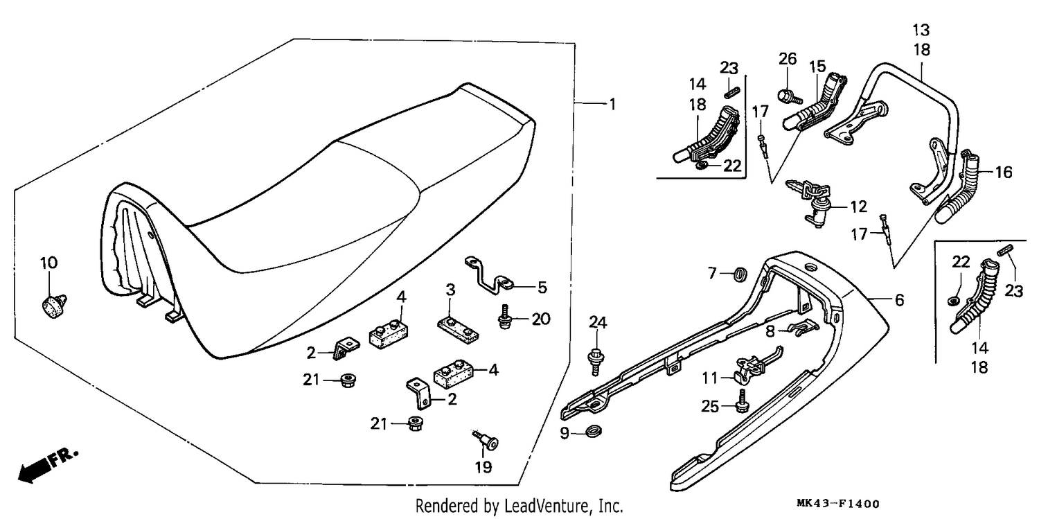 SEAT/REAR COWL