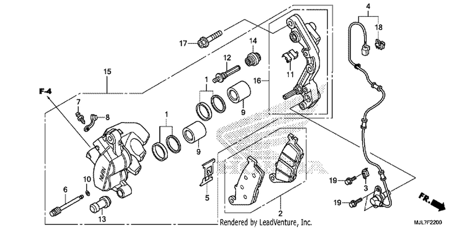  FRONT BRAKE CALI PER