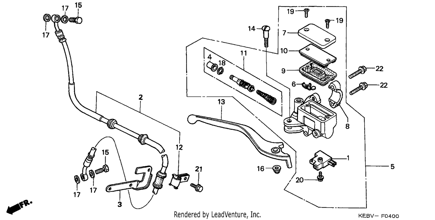 FR. BRAKE MASTER CYLINDER