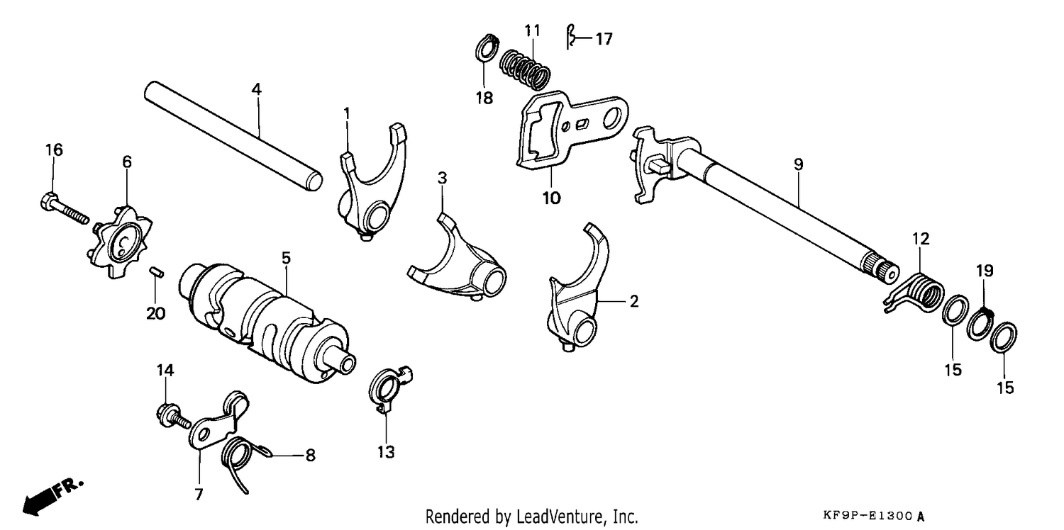 SHIFT DRUM/SHIFT FORK