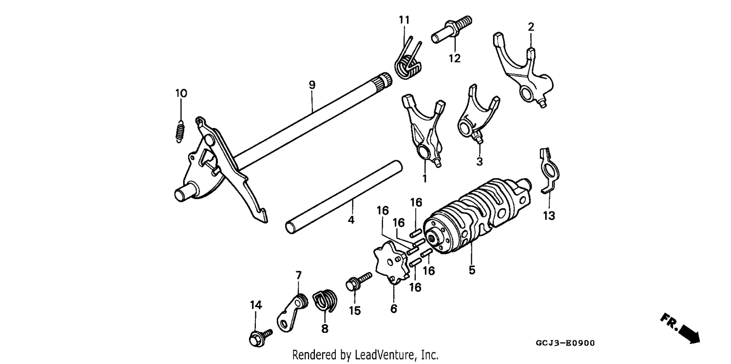SHIFT DRUM/SHIFT FORK