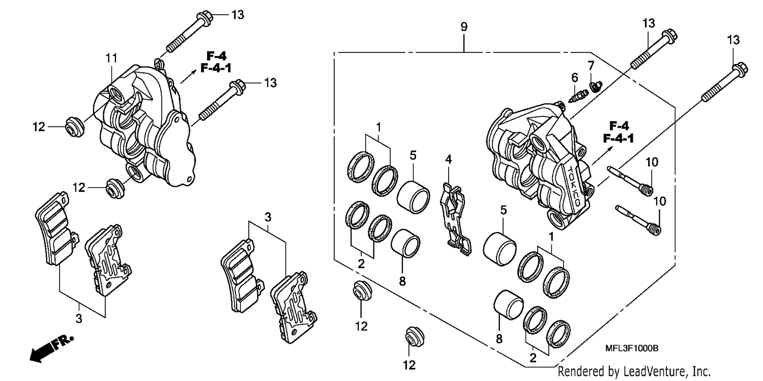 FRONT BRAKE CALIPER