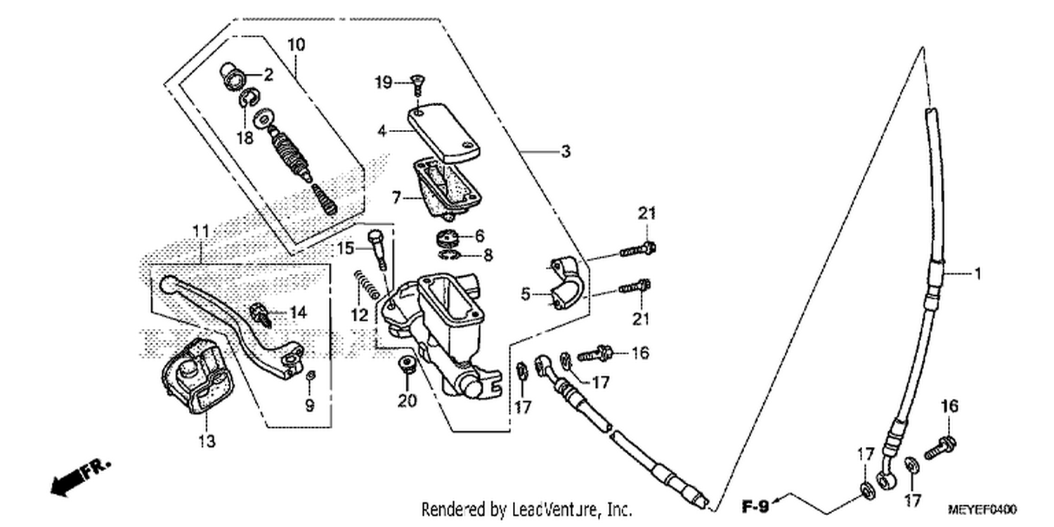  FR. BRAKE MASTER CYLINDER