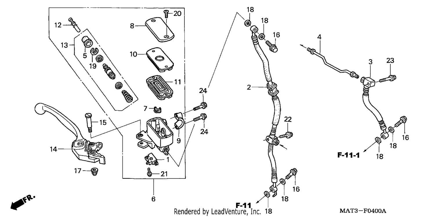 FR. BRAKE MASTER CYLINDER
