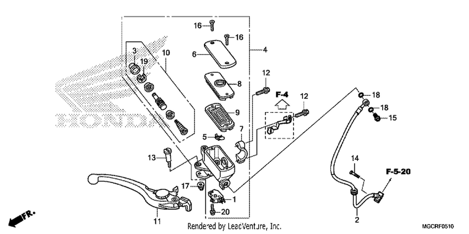  10 FR. BRAKE MASTER CYLINDER