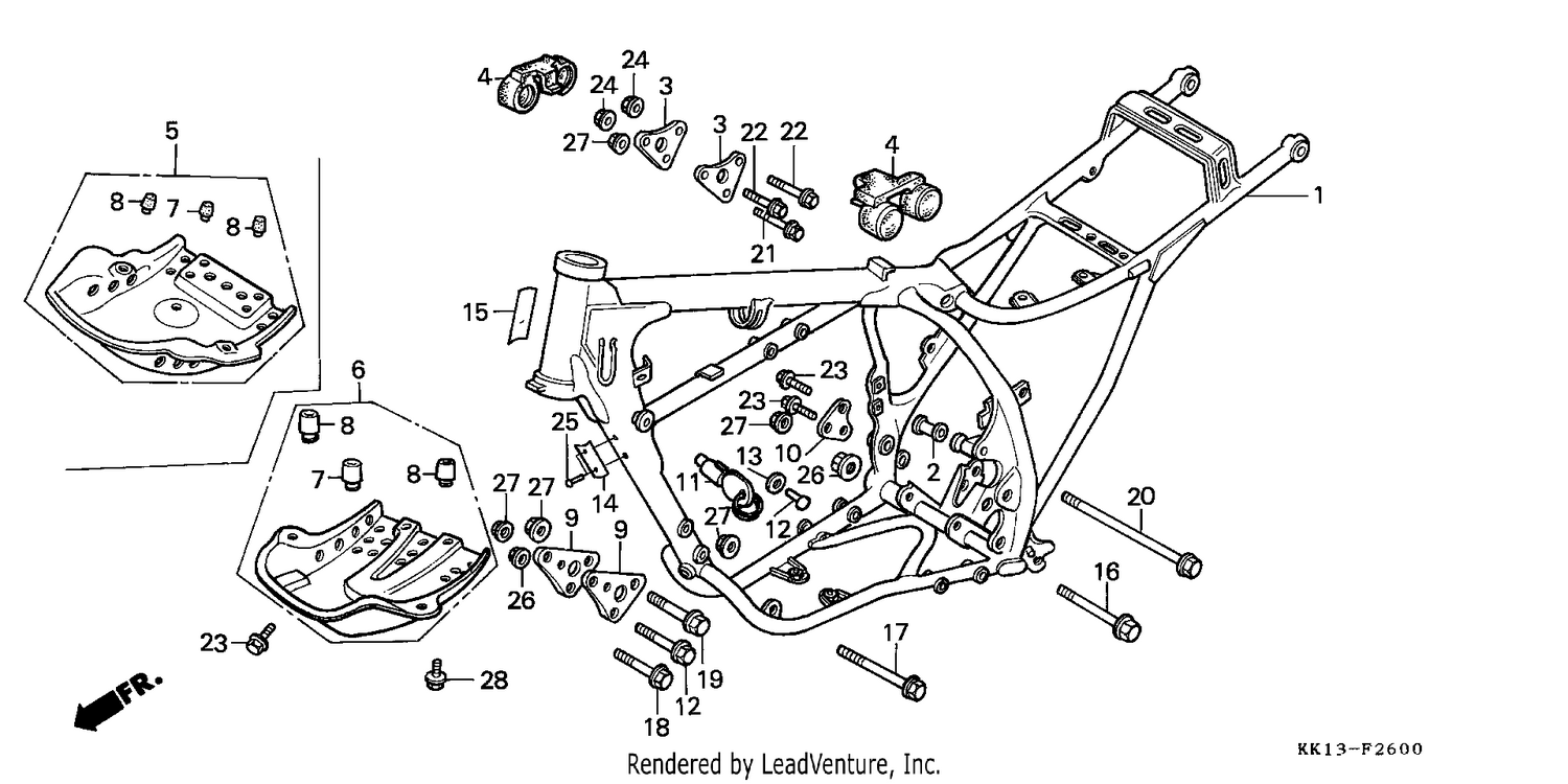 FRAME BODY (XR250RE/RF)